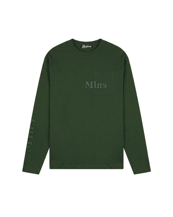 Malelions men MMA50026005 overhemd l/m groen – heren - Donkergroen