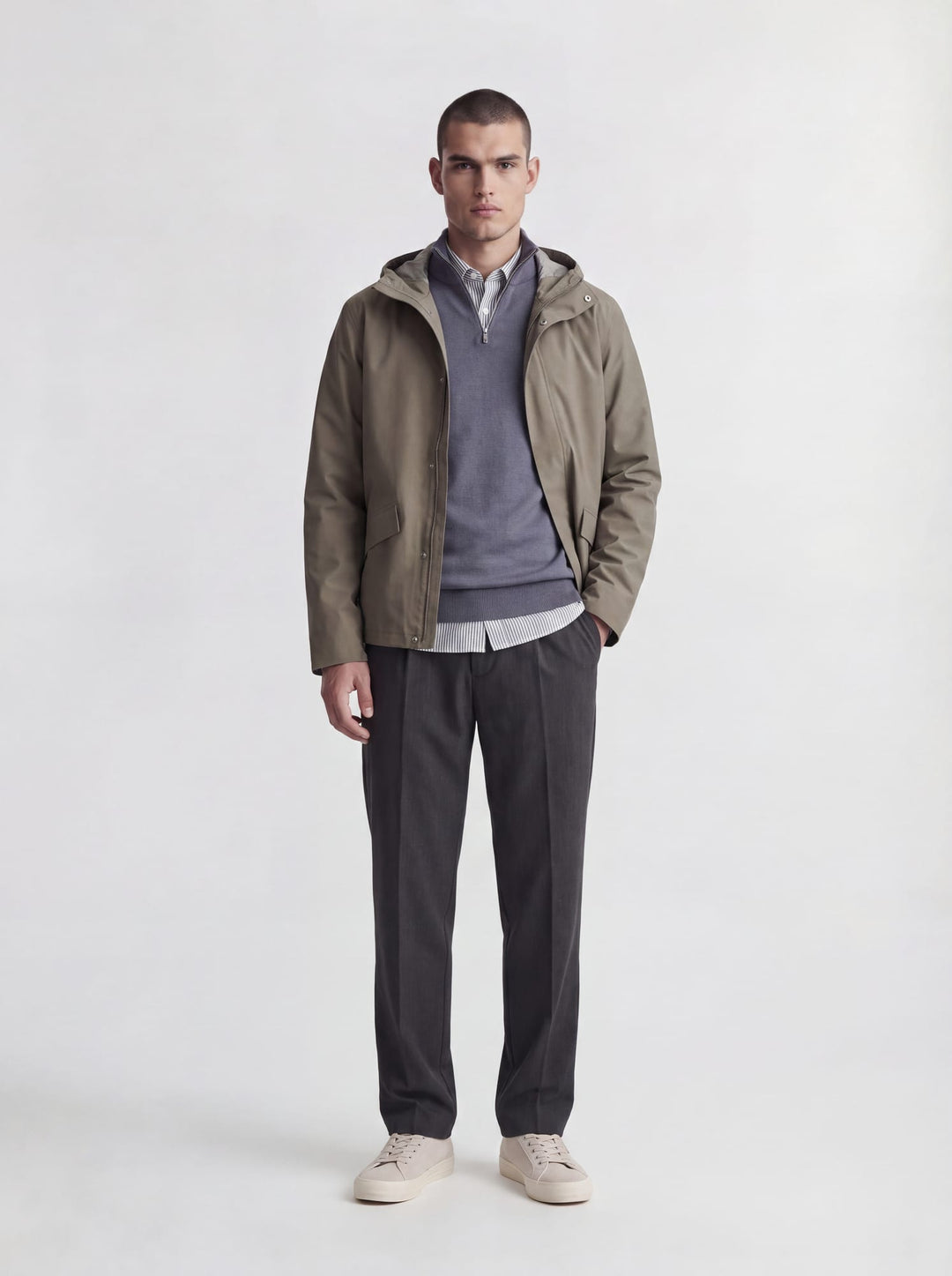Jack &amp; Jones 12189339 Emil trui grijs – heren