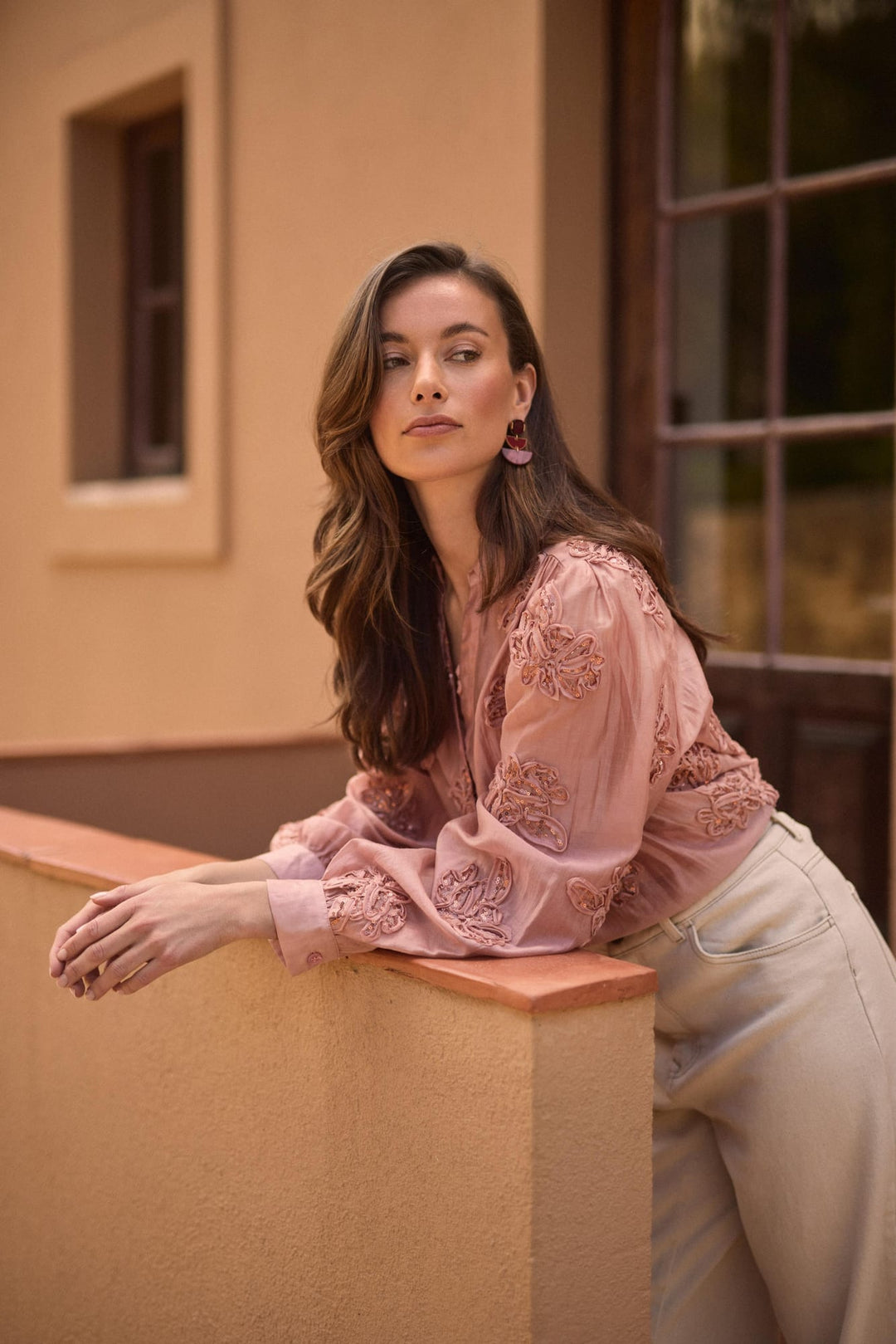 Nukus NKF02156 Antonella blouse l/m oud roze – dames