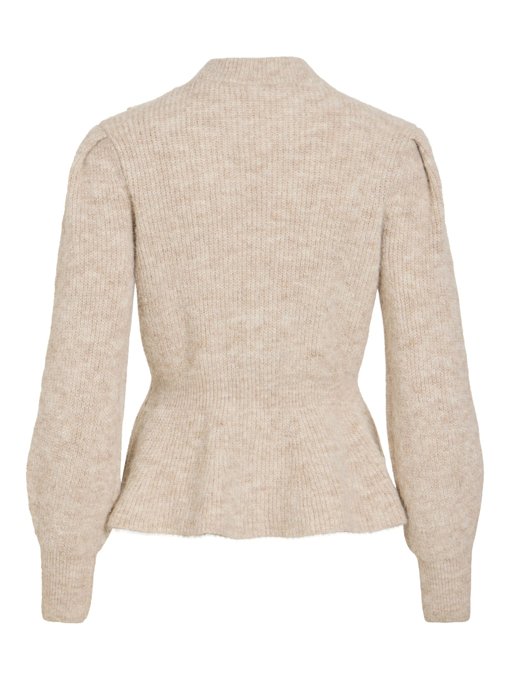Vila 14116400 Gracie vest gebreid zand – dames
