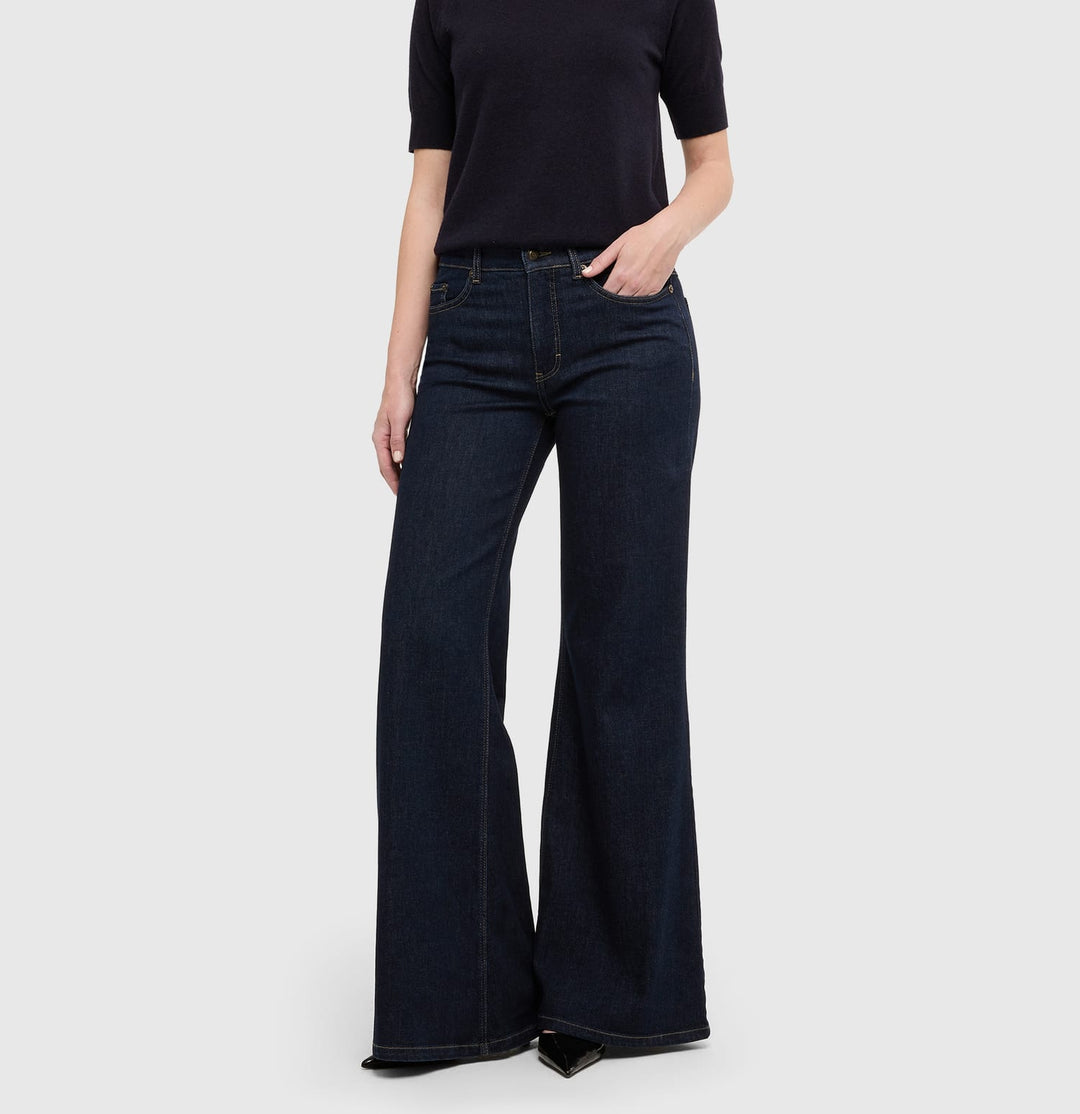 MAC women 5239-90 Wide flair jeans bootcut flare fit – dames - Blue Denim - L32