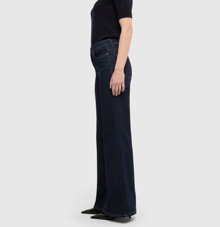 MAC women 5239-90 wide flair jeans – dames - Blue Denim - L34
