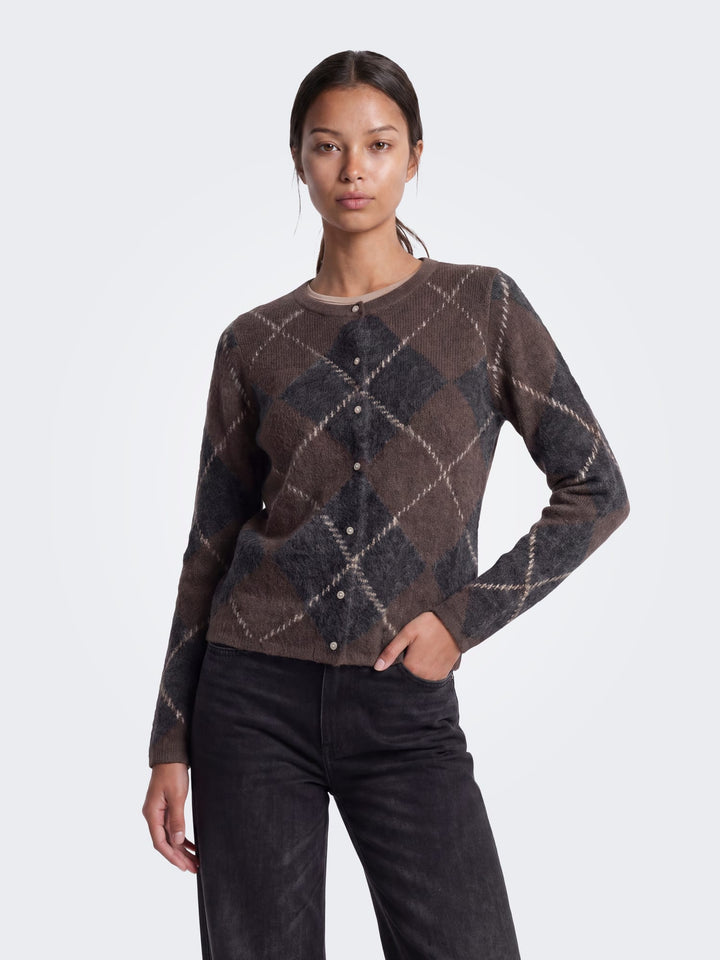 Only 15378142 Noeme trui bruin dessin – dames