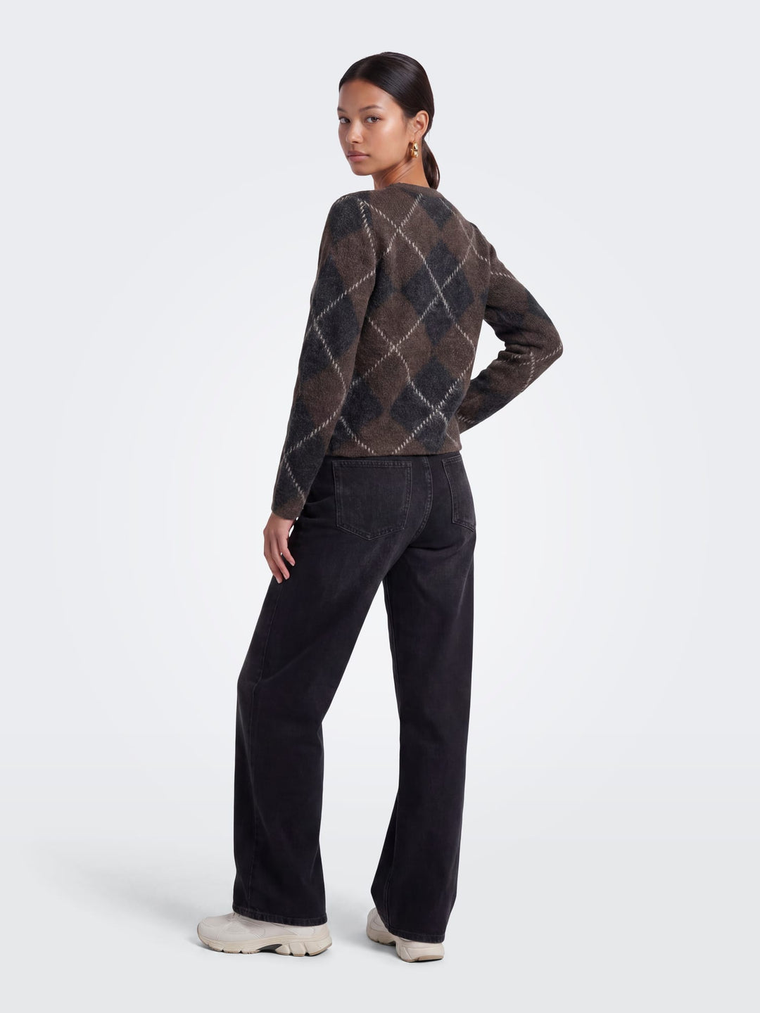 Only 15378142 Noeme trui bruin dessin – dames