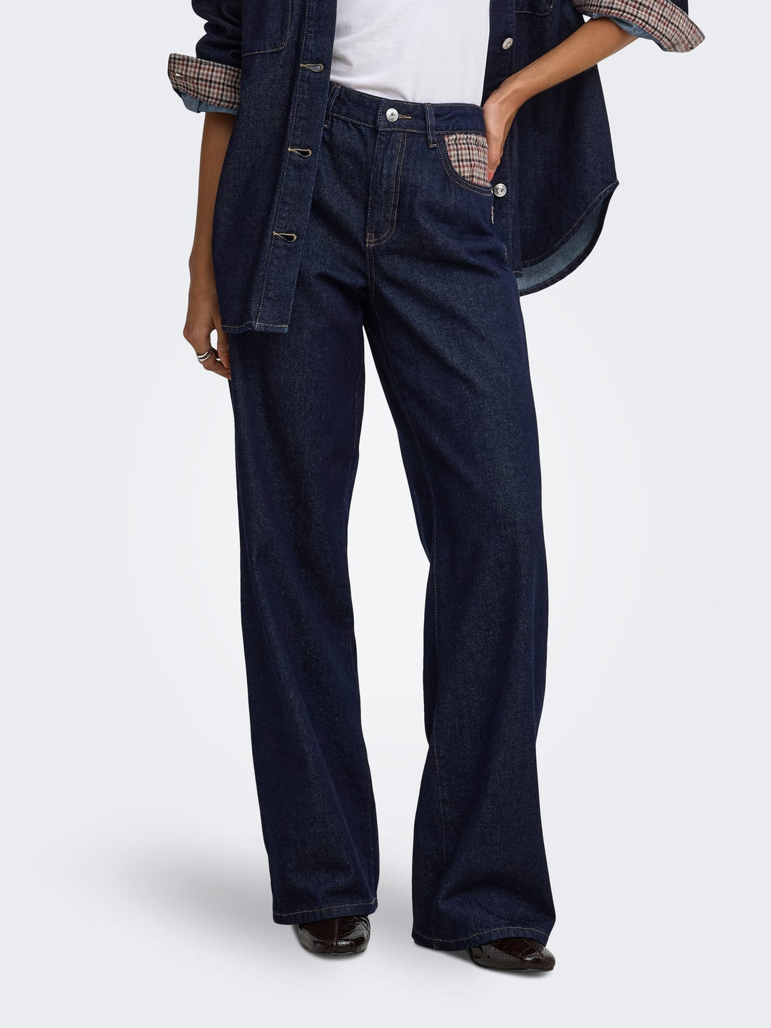 Only 15384823 Hope jeans loose fit dames blue denim