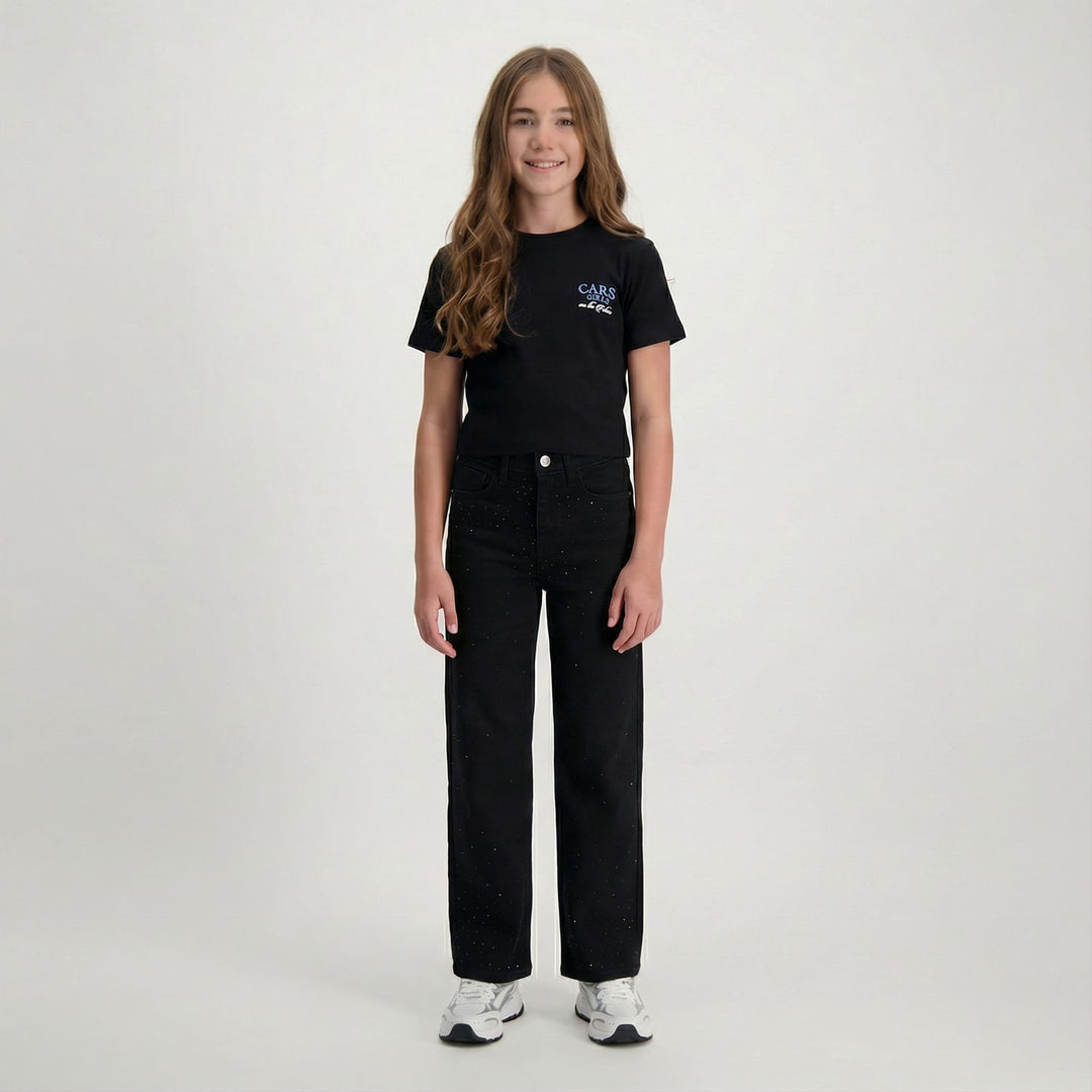 Cars Girls 52628 jeans bootcut flare fit zwart – meisjes