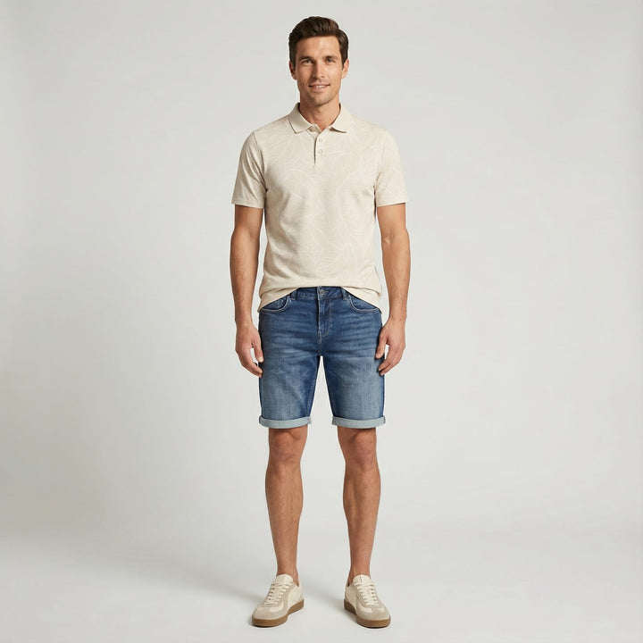 Cars men 6582703 California short denim heren blue denim