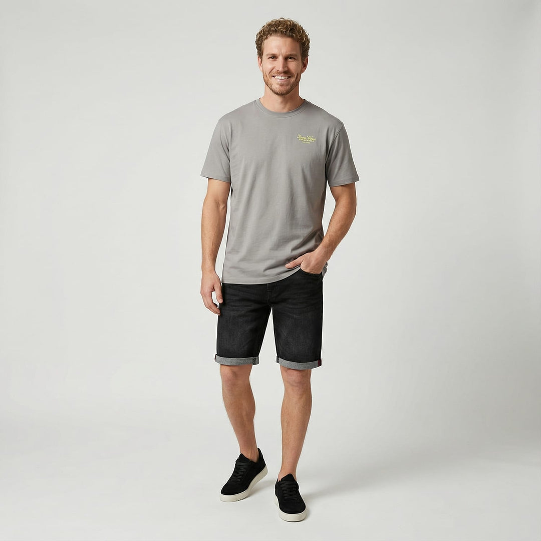 Cars men 6349341 Target short denim heren zwart