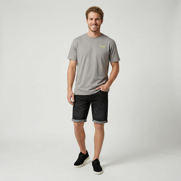 Cars men 6349341 Target short denim heren zwart