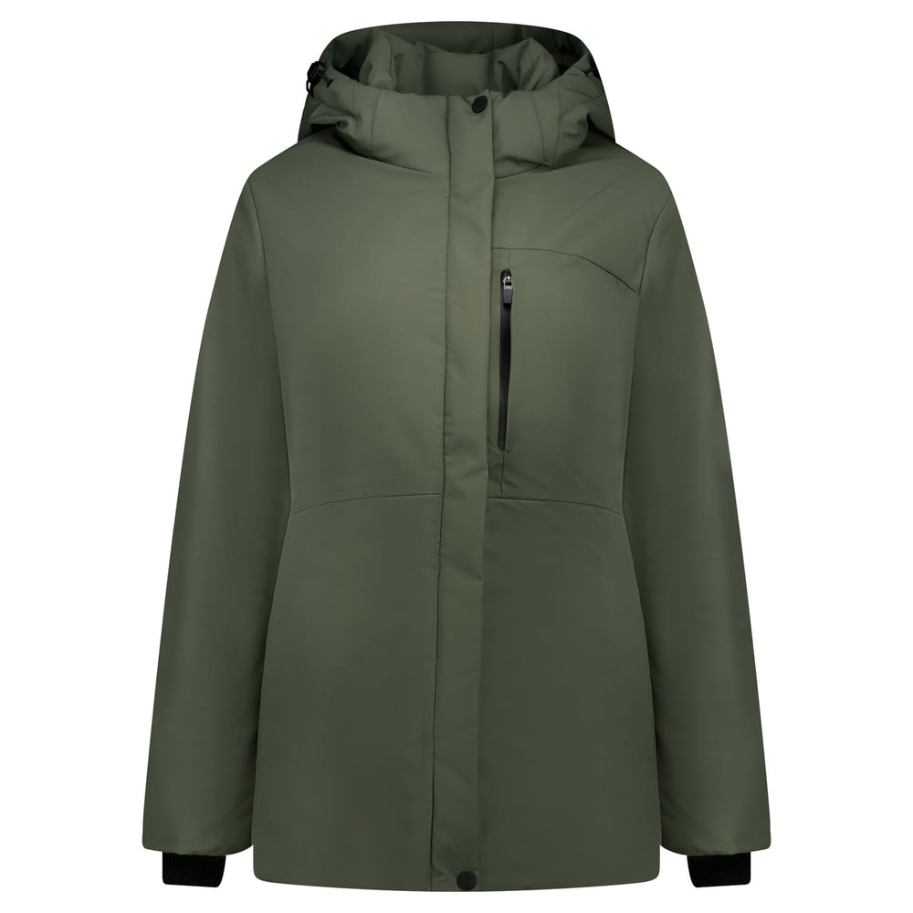 Cars Women 61657 Jenza winterjas dames groen