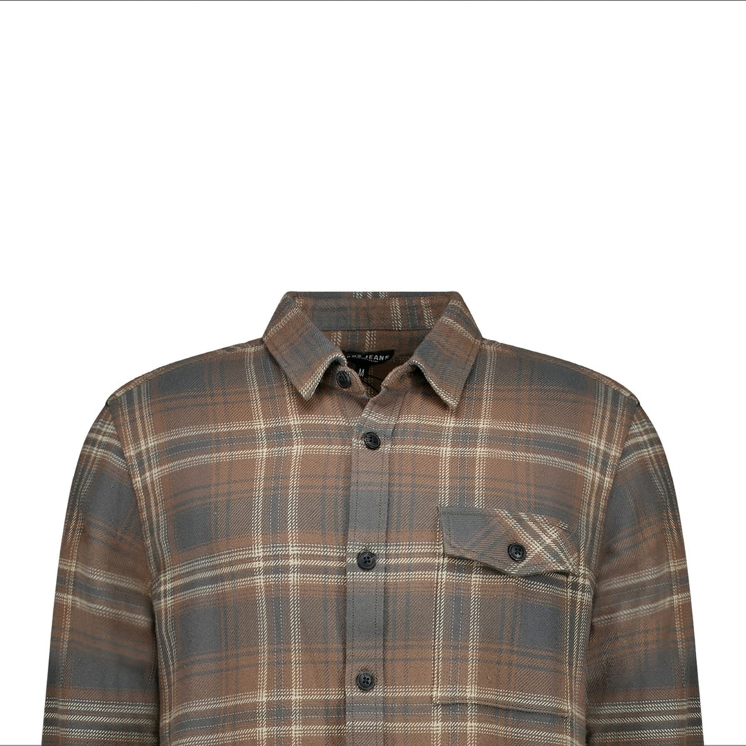 Cars men 6829786 Corzez overhemd k/m heren bruin dessin