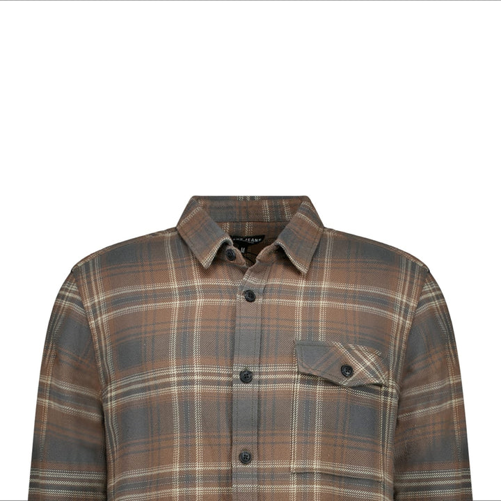 Cars men 6829786 Corzez overhemd k/m heren bruin dessin