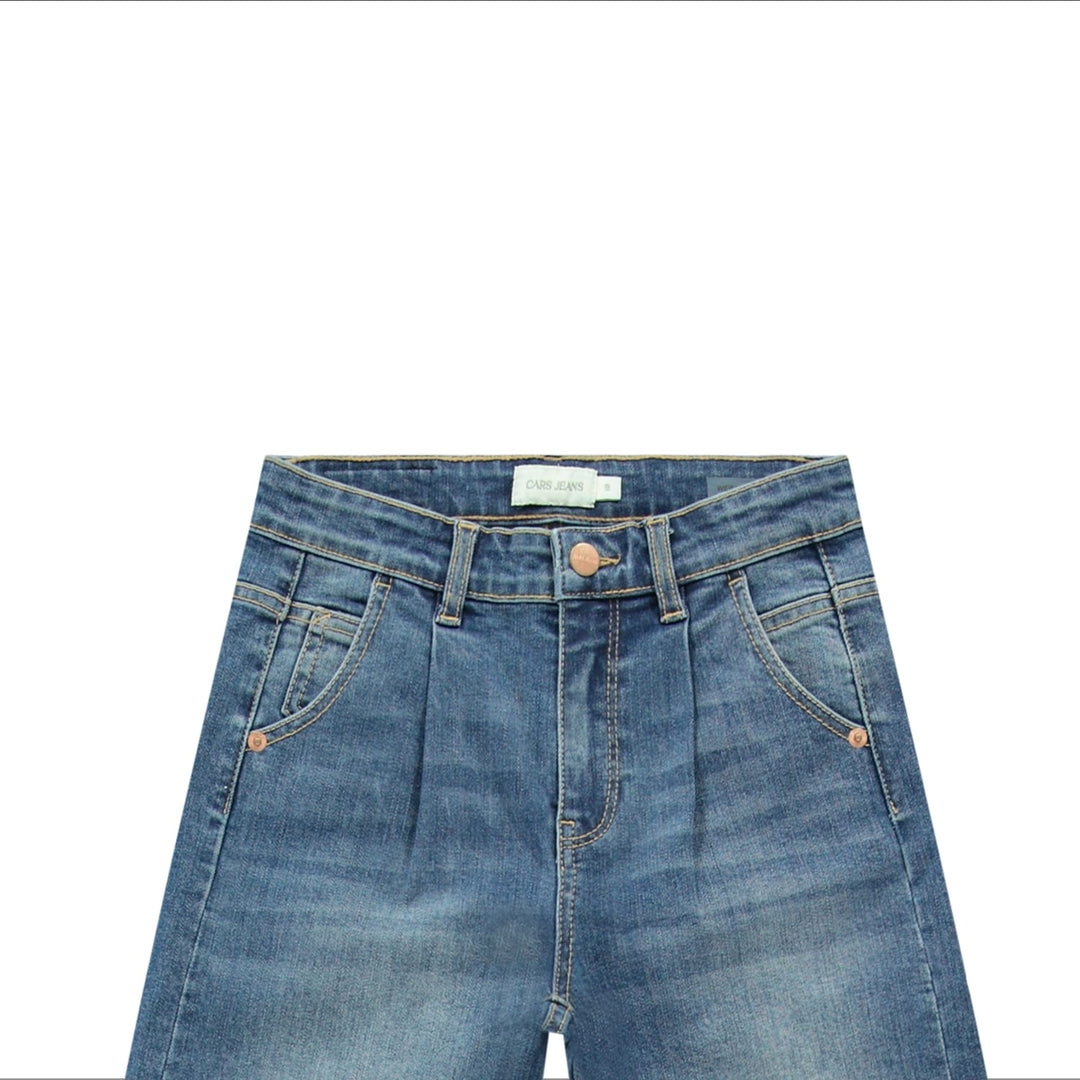 cars girls 28038 jeans bootcut flare fit blue denim – meisjes