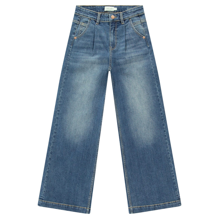 cars girls 28038 jeans bootcut flare fit blue denim – meisjes