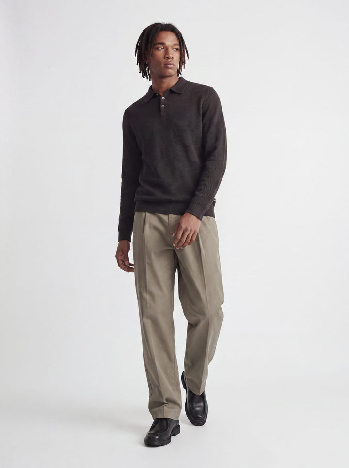 Jack &amp; Jones Bluriley polo l/m bruin – heren