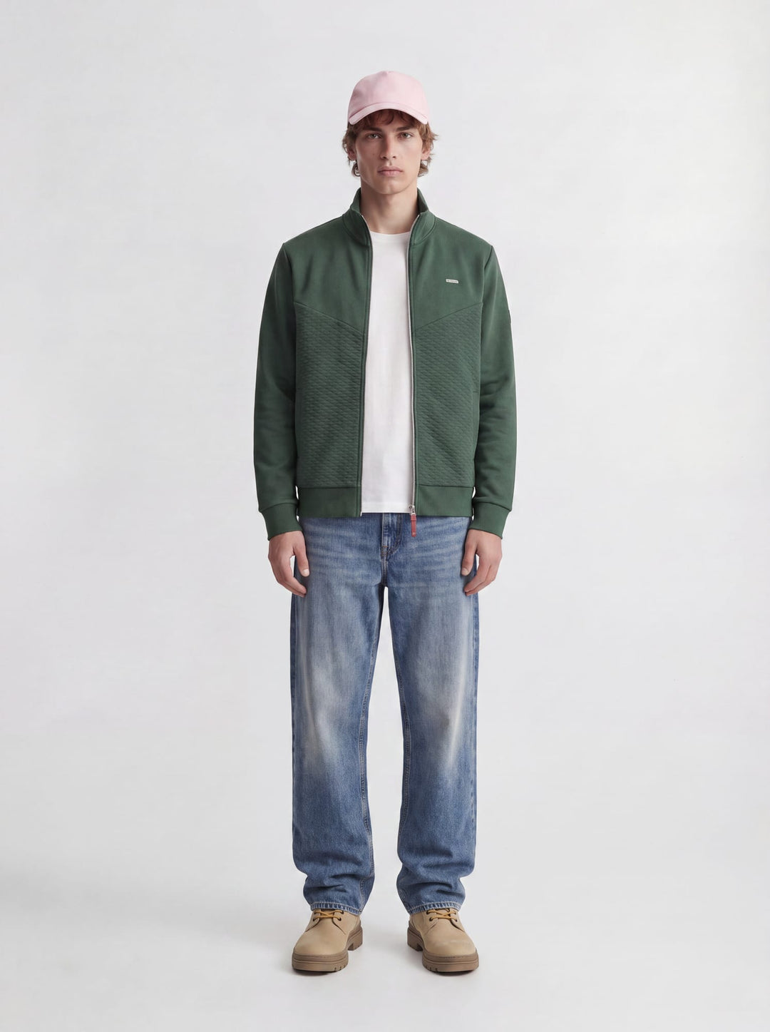 Jack &amp; Jones 12275675 Blufrankie vest sweat donkergroen – heren