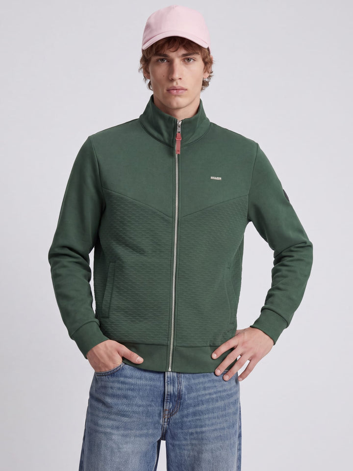 Jack &amp; Jones 12275675 Blufrankie vest sweat donkergroen – heren