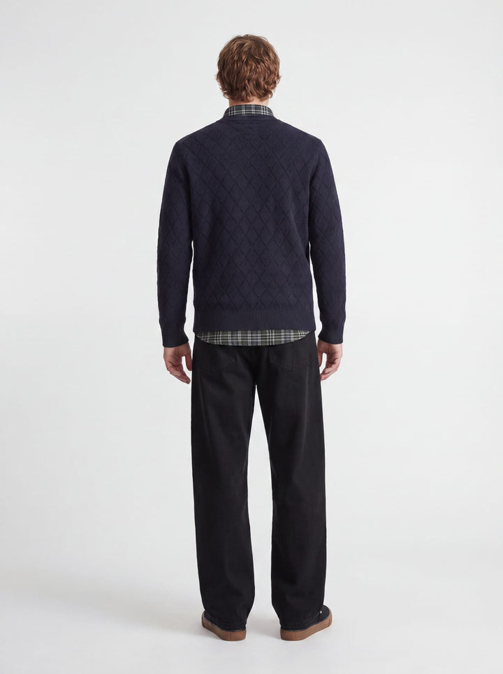 Jack &amp; Jones 12301702 Blacole trui navy – heren