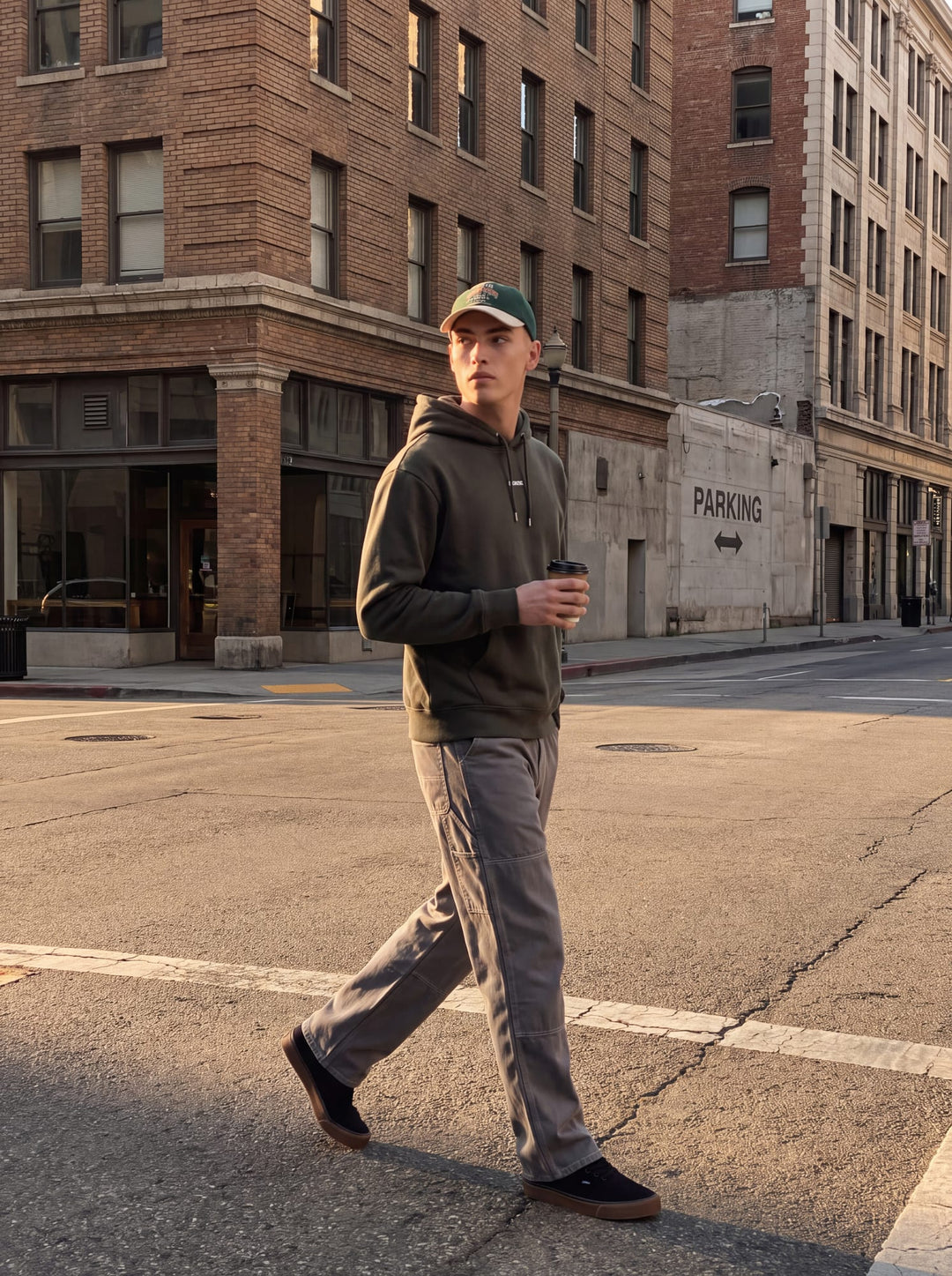 Jack &amp; Jones 12300458 club hoodie donkergroen – heren