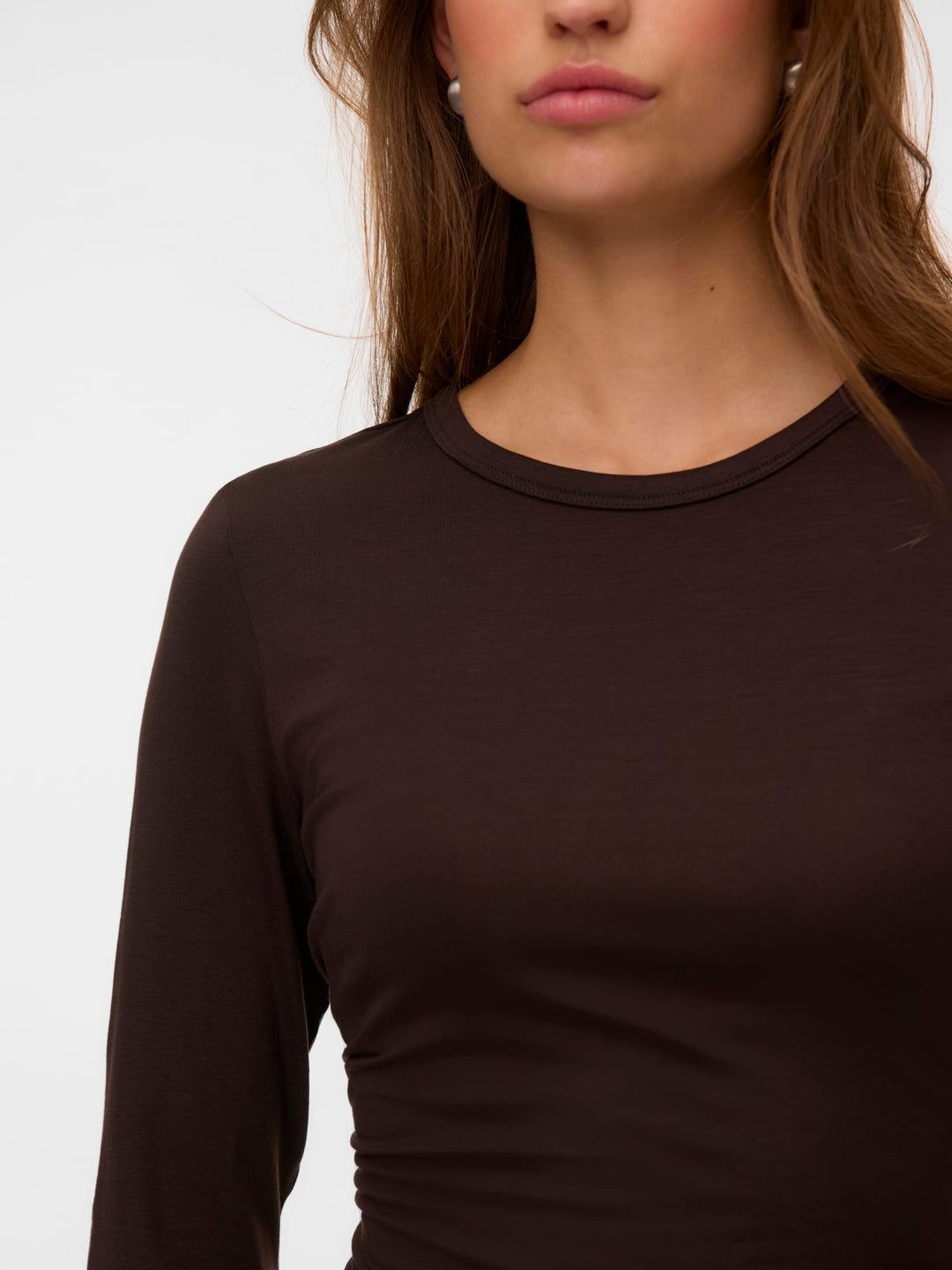 VERO MODA 10351248 Ada t-shirt l/m bruin