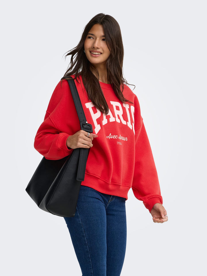 Jacqueline de Yong 15370526 mesa sweater rood – dames