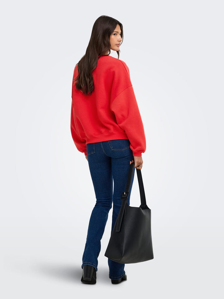 Jacqueline de Yong 15370526 mesa sweater rood – dames