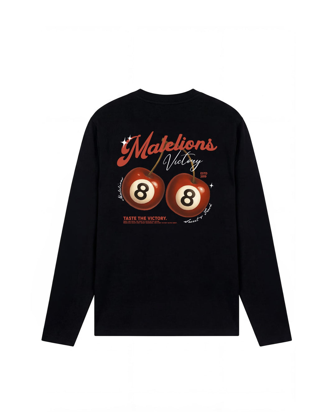 Malelions men MMB50026033 t-shirt l/m zwart – heren