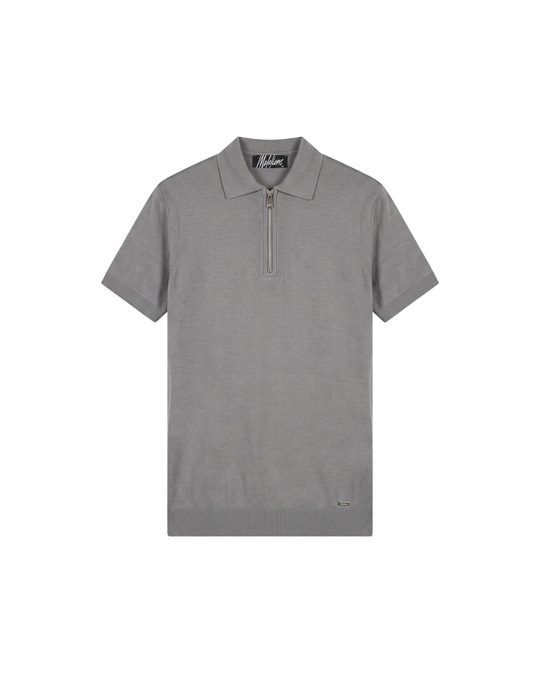 Malelions MMB30026041 polo k/m heren grijs