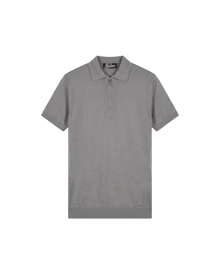 Malelions MMB30026041 polo k/m heren grijs
