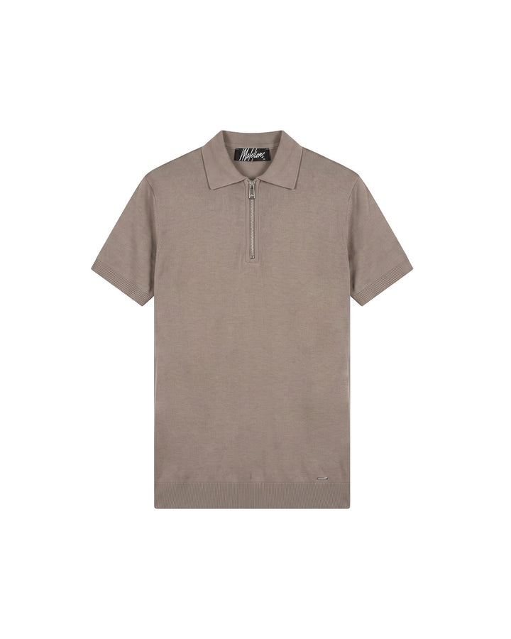 Malelions MMB30026041 polo k/m heren taupe