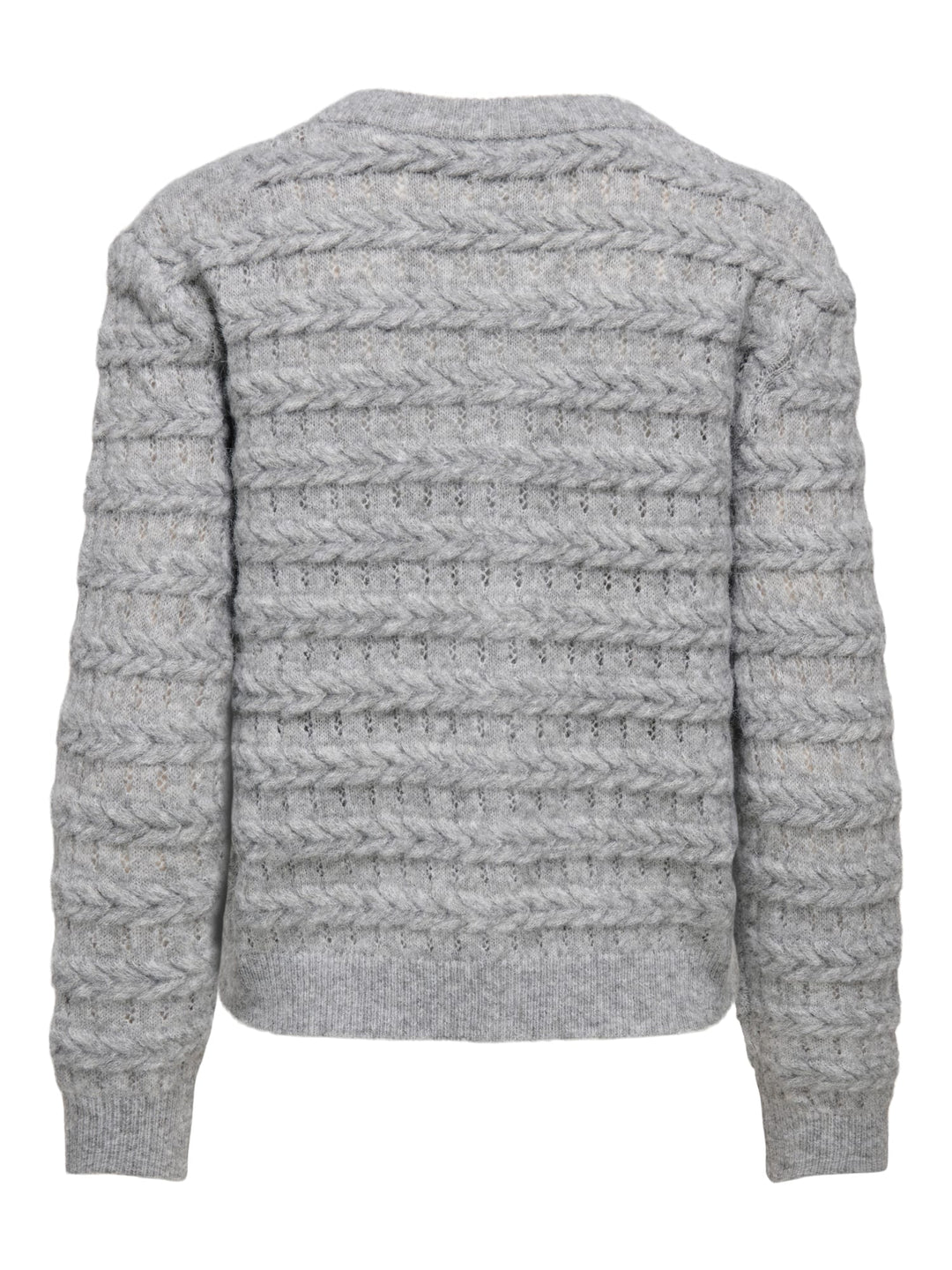 Only 15375144 Cabala vest gebreid grijs melee – dames