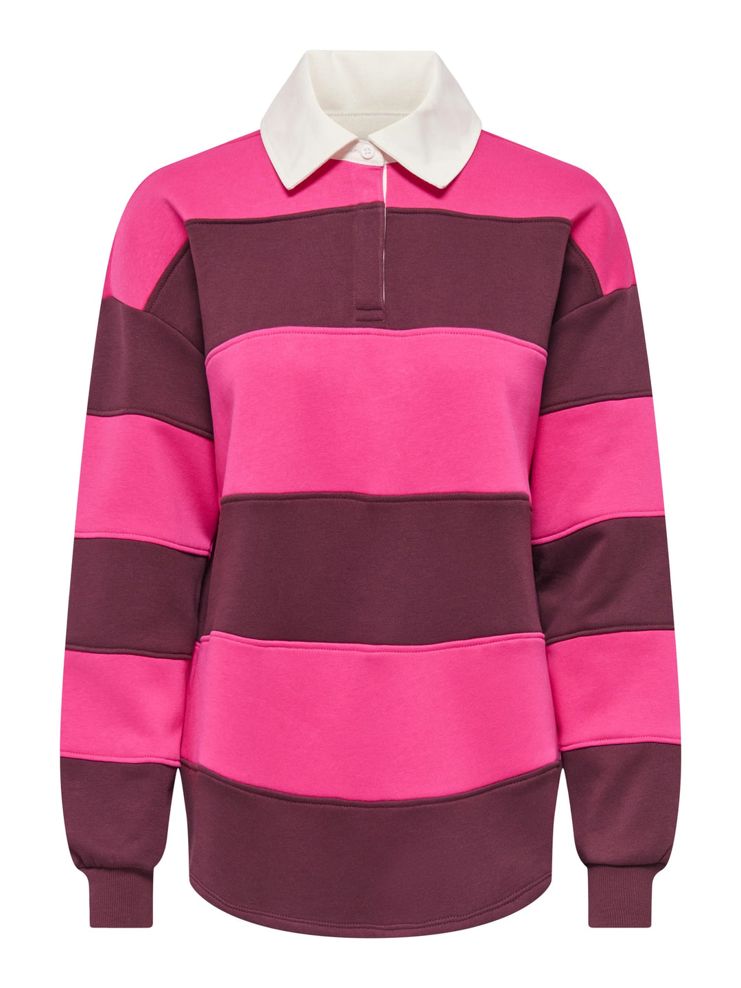 Only 15386714 Nara polo l/m dames paars dessin