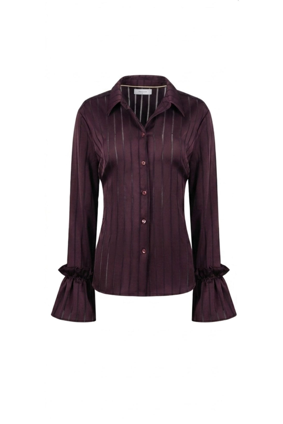 Nukus NKF02126 Amalia blouse l/m dames paars dessin