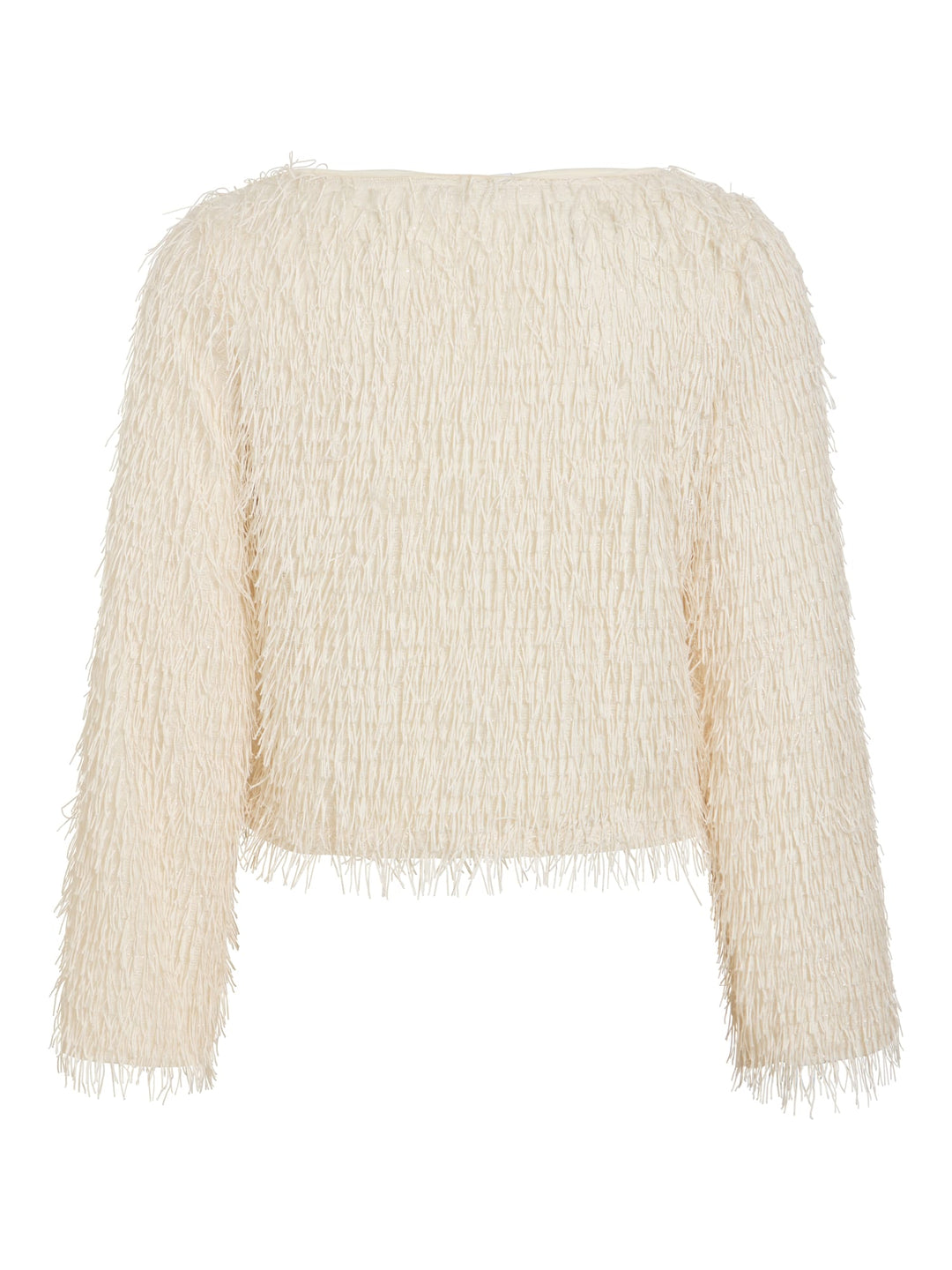 Vila 14119283 toi top met lange mouwen off-white