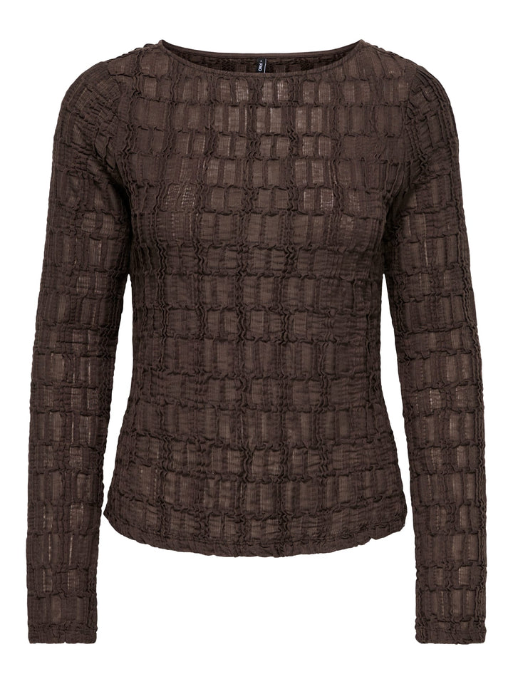 Only 15384706 jade top l/m dames bruin