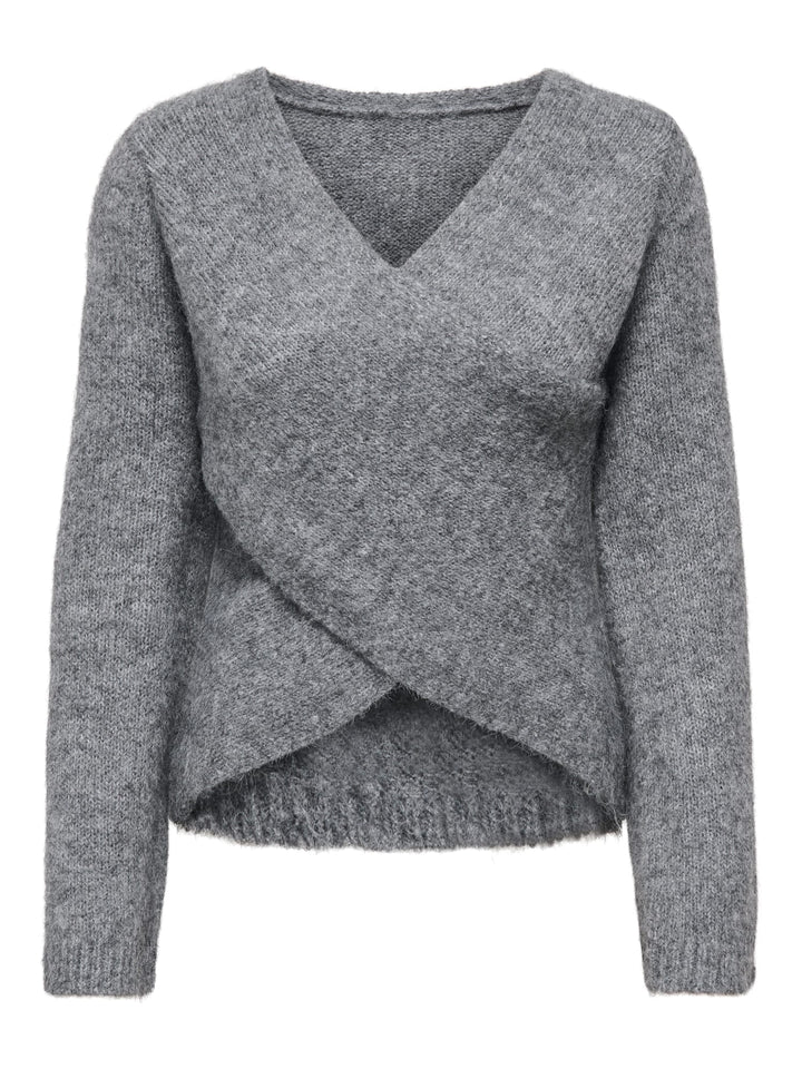 Only 15375129 maggie trui grijs – dames