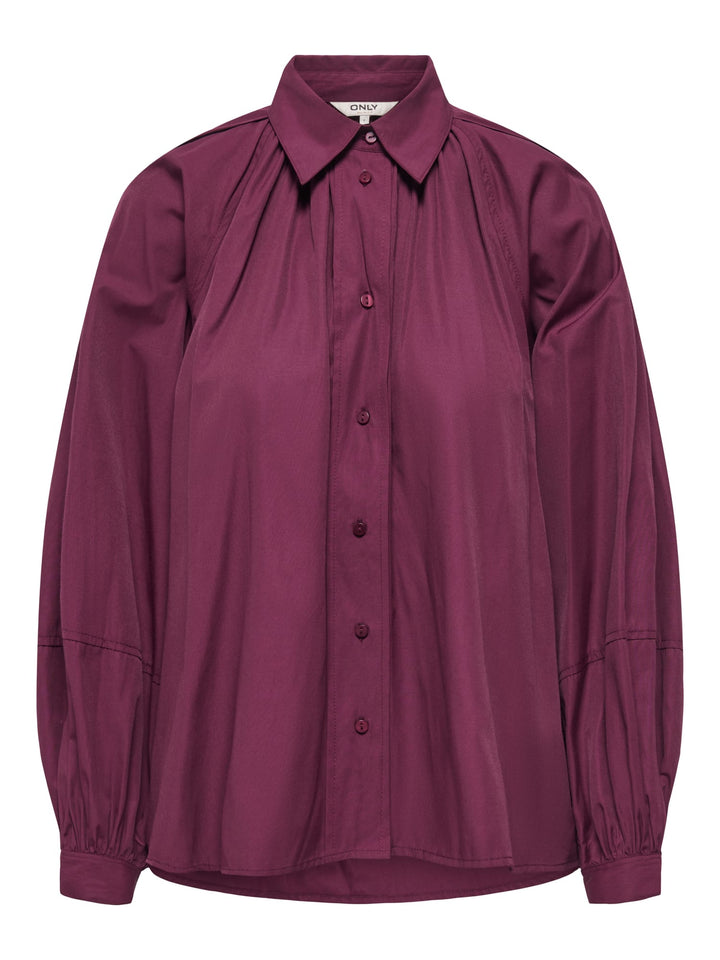 Only 15370568 River blouse l/m bordeaux – dames