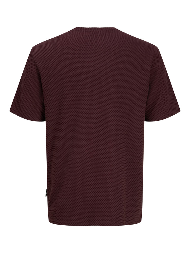 Jack & Jones 12267072 Puffer T-shirt bordeaux – heren