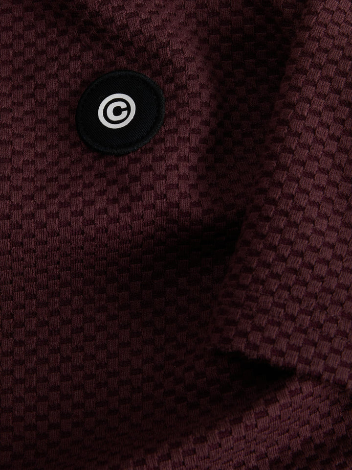 Jack & Jones 12267072 Puffer T-shirt bordeaux – heren