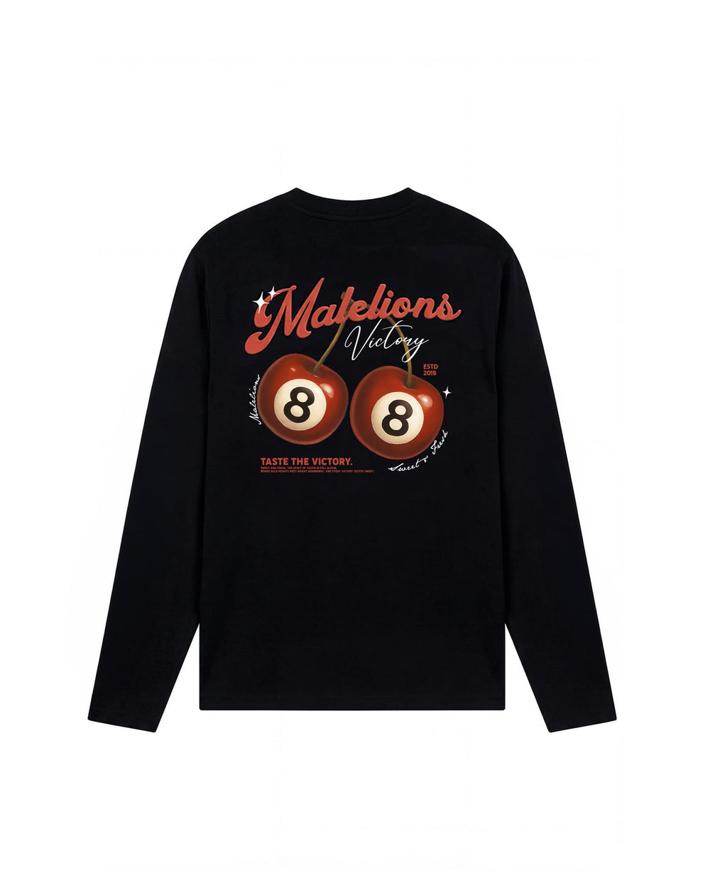 Malelions men MMB50026033 t-shirt l/m zwart – heren