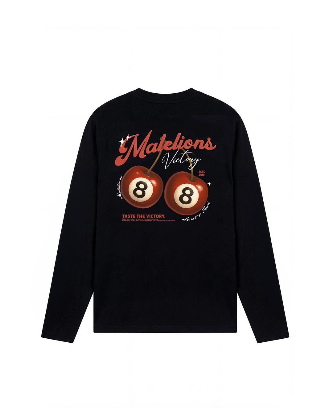 Malelions men MMB50026033 t-shirt l/m zwart – heren