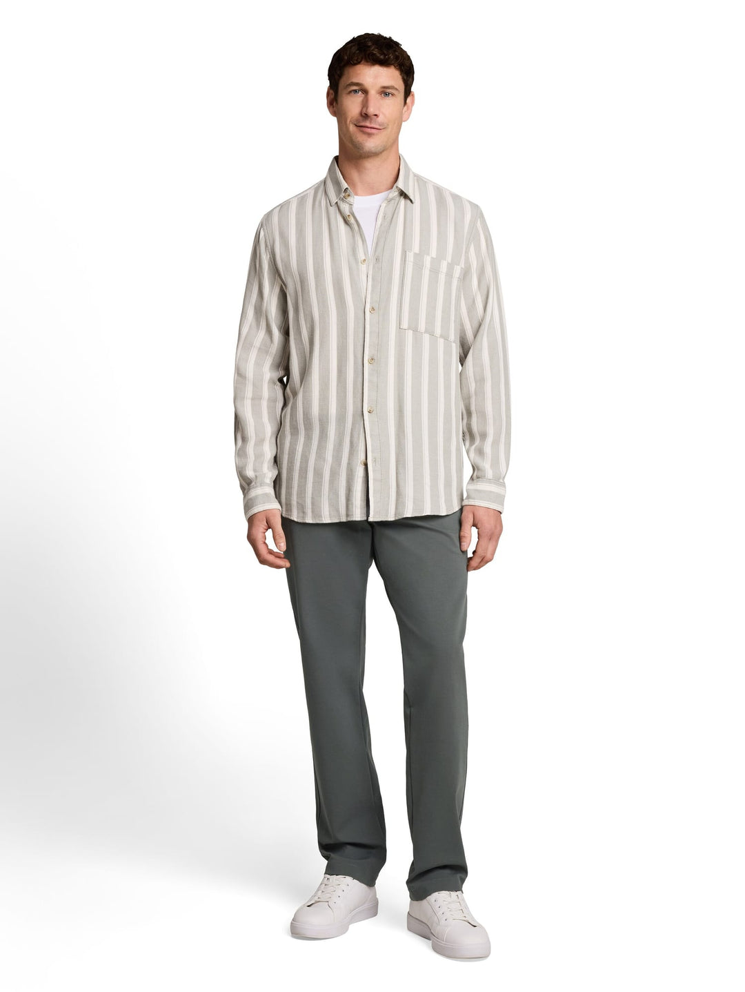 Tom Tailor TTRUPERT REGULAR chino lange broek olijf – heren - 32