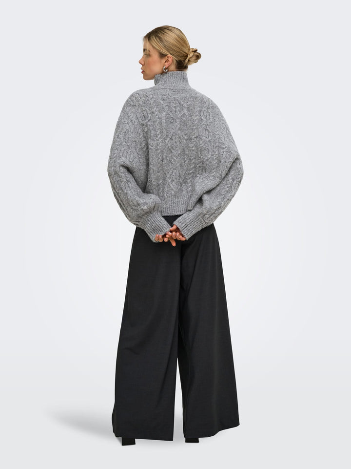 Only 15375336 Hilde trui grijs melee – dames