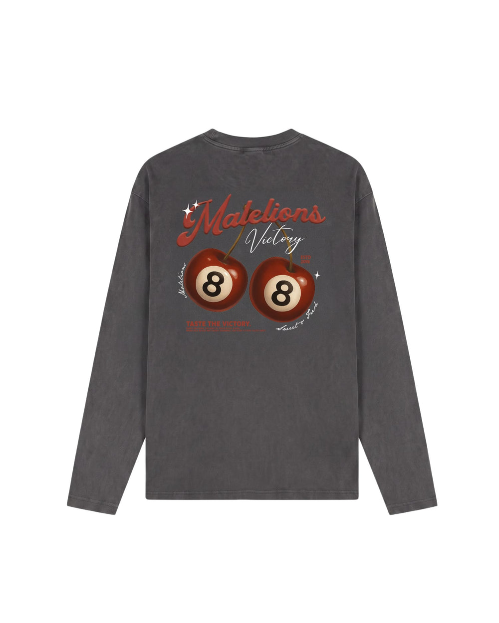 Malelions men MMB50026033 t-shirt l/m antraciet