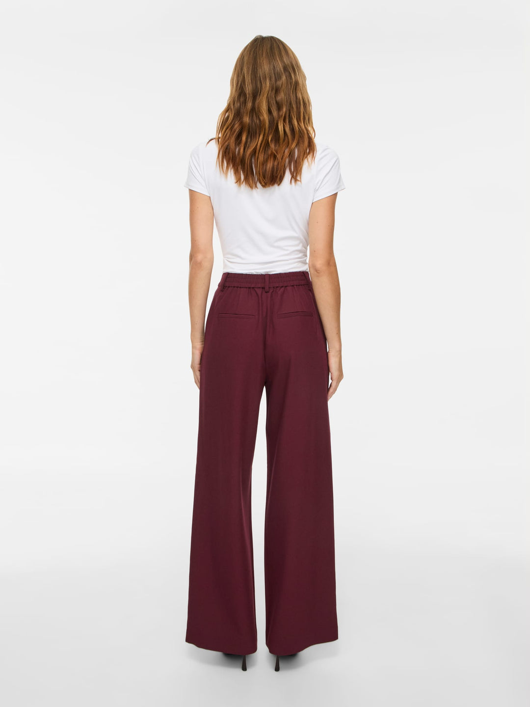 Vila 14117611 Ontaya lange broek dames bordeaux