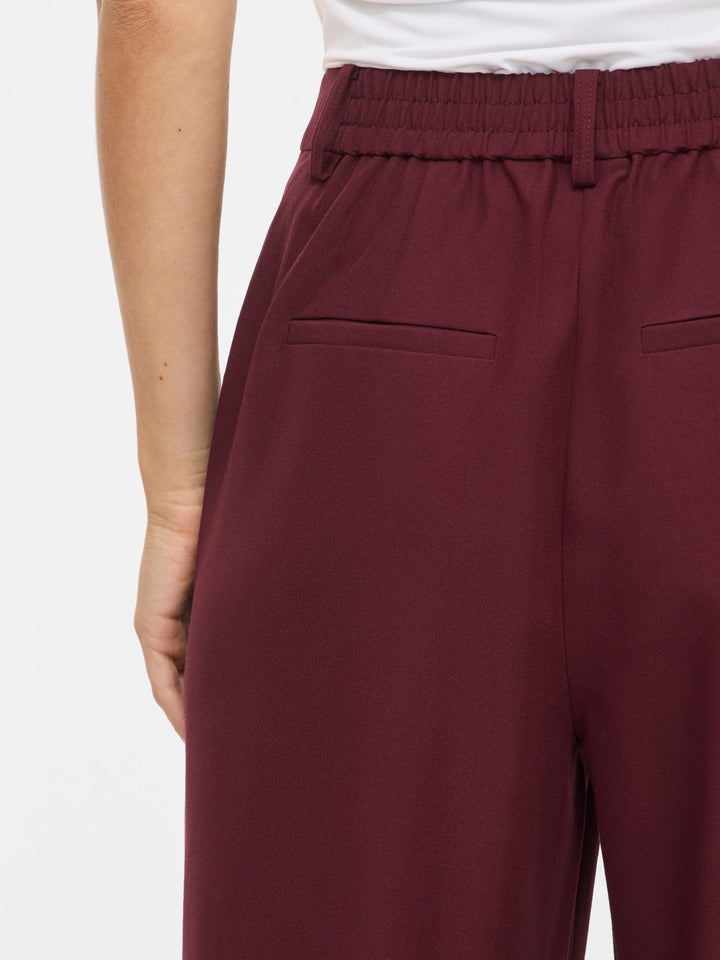 Vila 14117611 Ontaya lange broek dames bordeaux