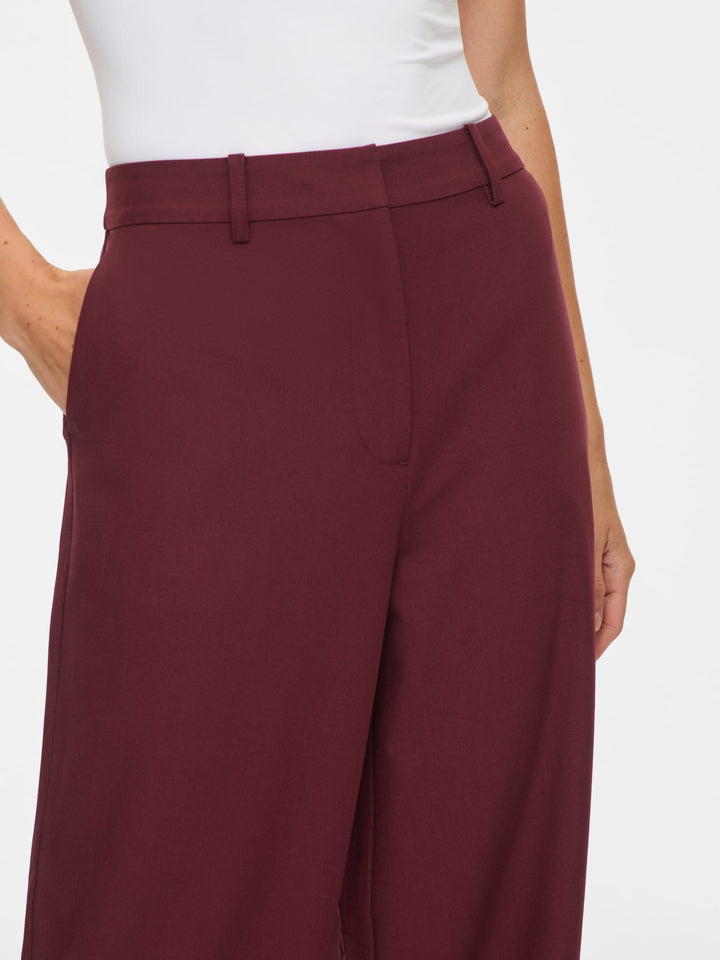 Vila 14117611 Ontaya lange broek dames bordeaux
