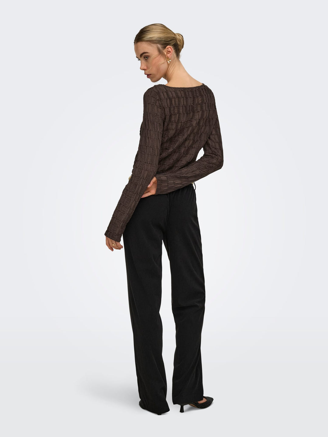 Only 15384706 jade top l/m dames bruin