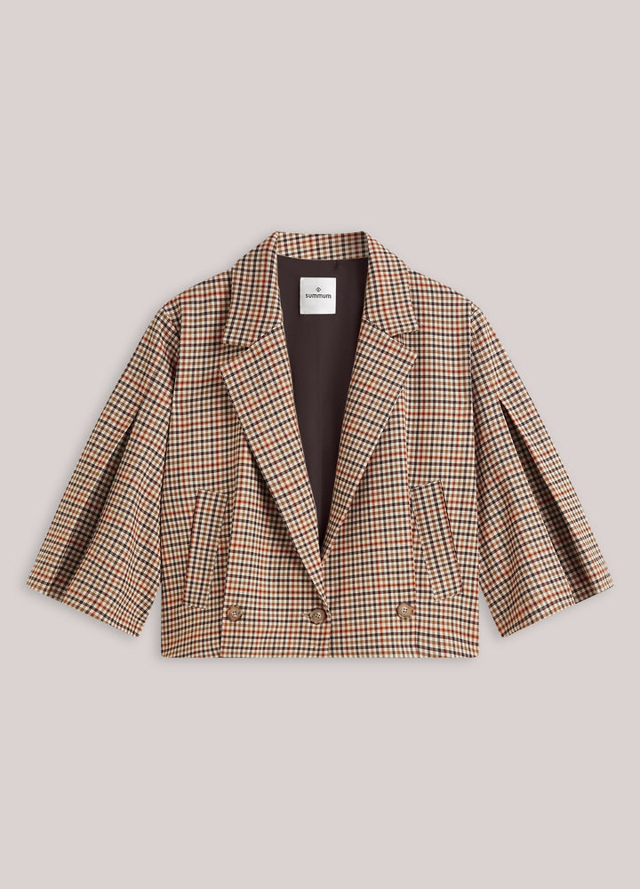 Summum 1s1331-12496 blazer dames bruin dessin