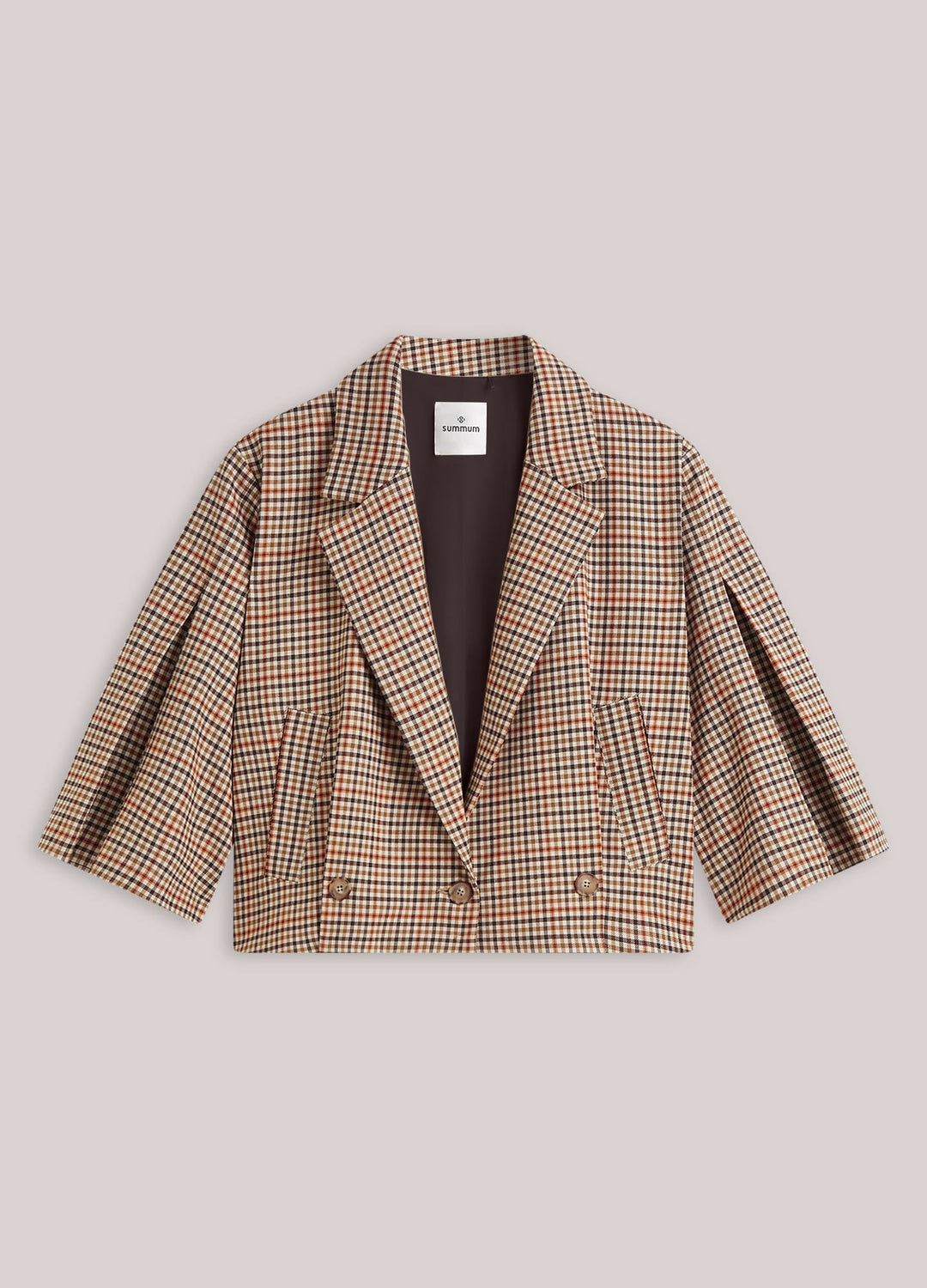 Summum 1s1331-12496 blazer dames bruin dessin